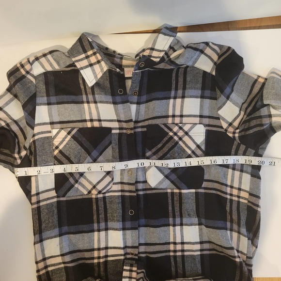 Make & Model Flannel long sleeve shirt Small blue - Picture 5 of 13